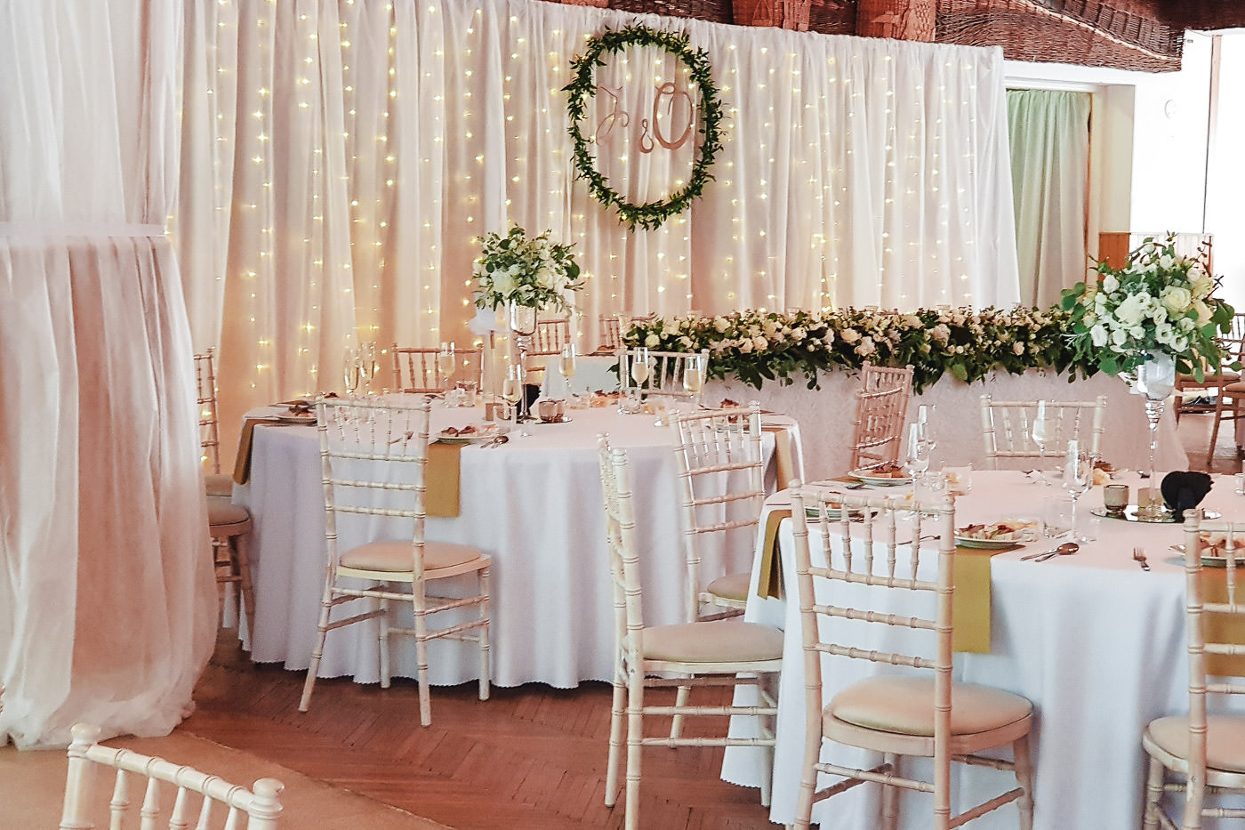 Susan&Sis decor svadobna vyzdoba – dekorovanie- white&green, greenery svadobna vyzdoba, bielo zelena svadba,