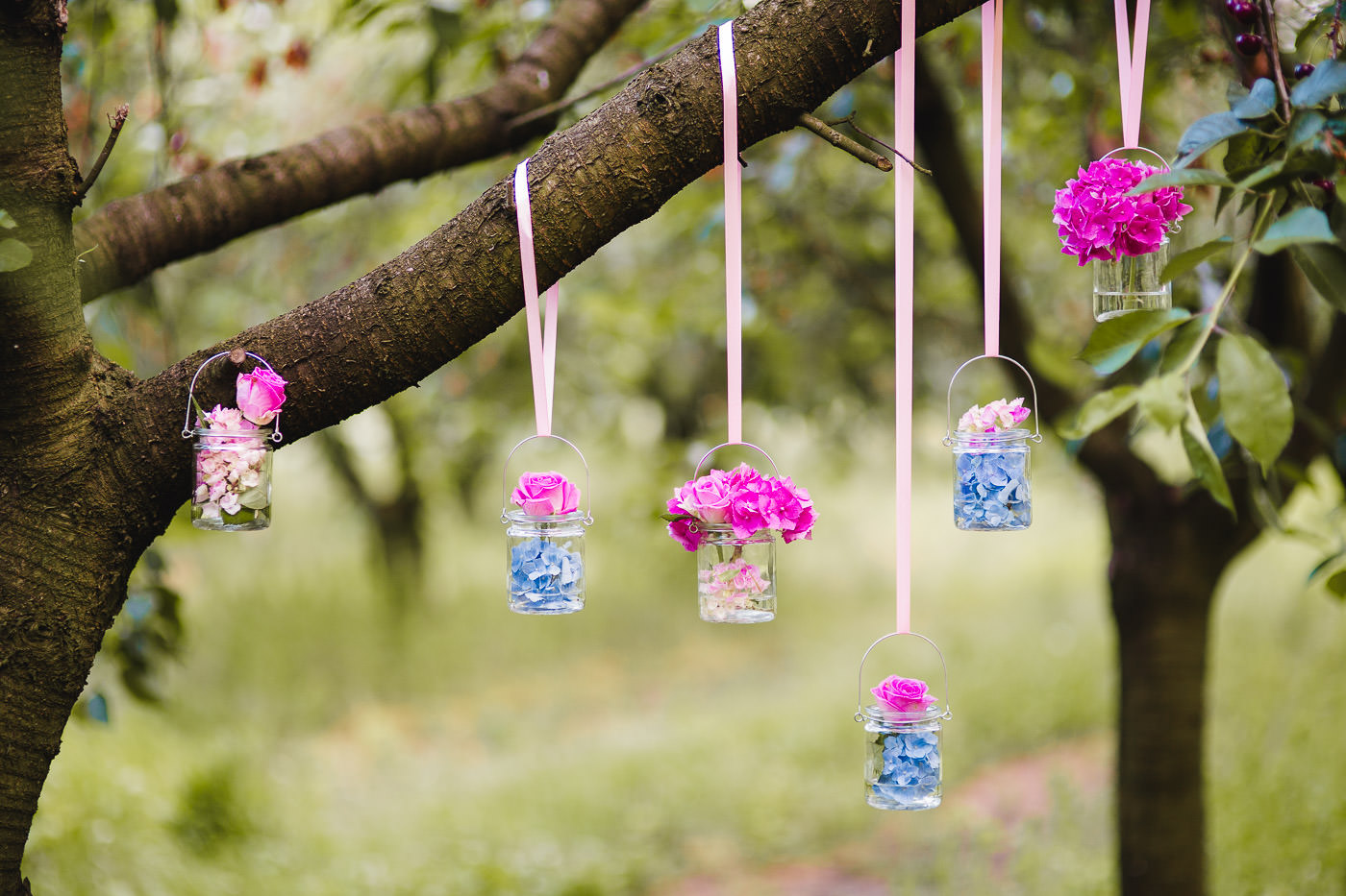 Susan&Sis decor – svadobna vyzdoba, dekorovanie- krasne jarne fotenie v sade – ruzovy candybar, ruze, romanticka vyzdoba
