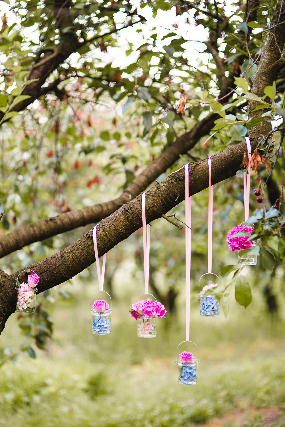 Susan&Sis decor – svadobna vyzdoba, dekorovanie- krasne jarne fotenie v sade – ruzovy candybar, ruze, romanticka vyzdoba